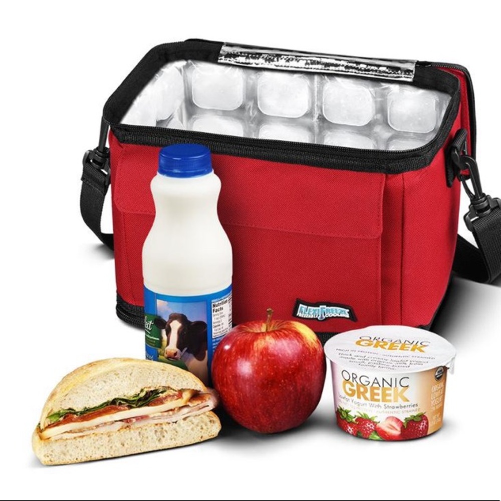 FlexiFreeze small Can Cooler in red